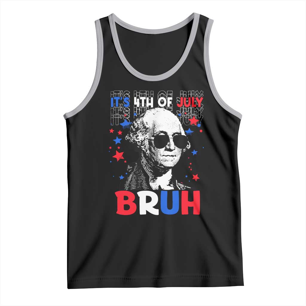 4th of July George Washington Bruh Tank Top - Wonder Print Shop