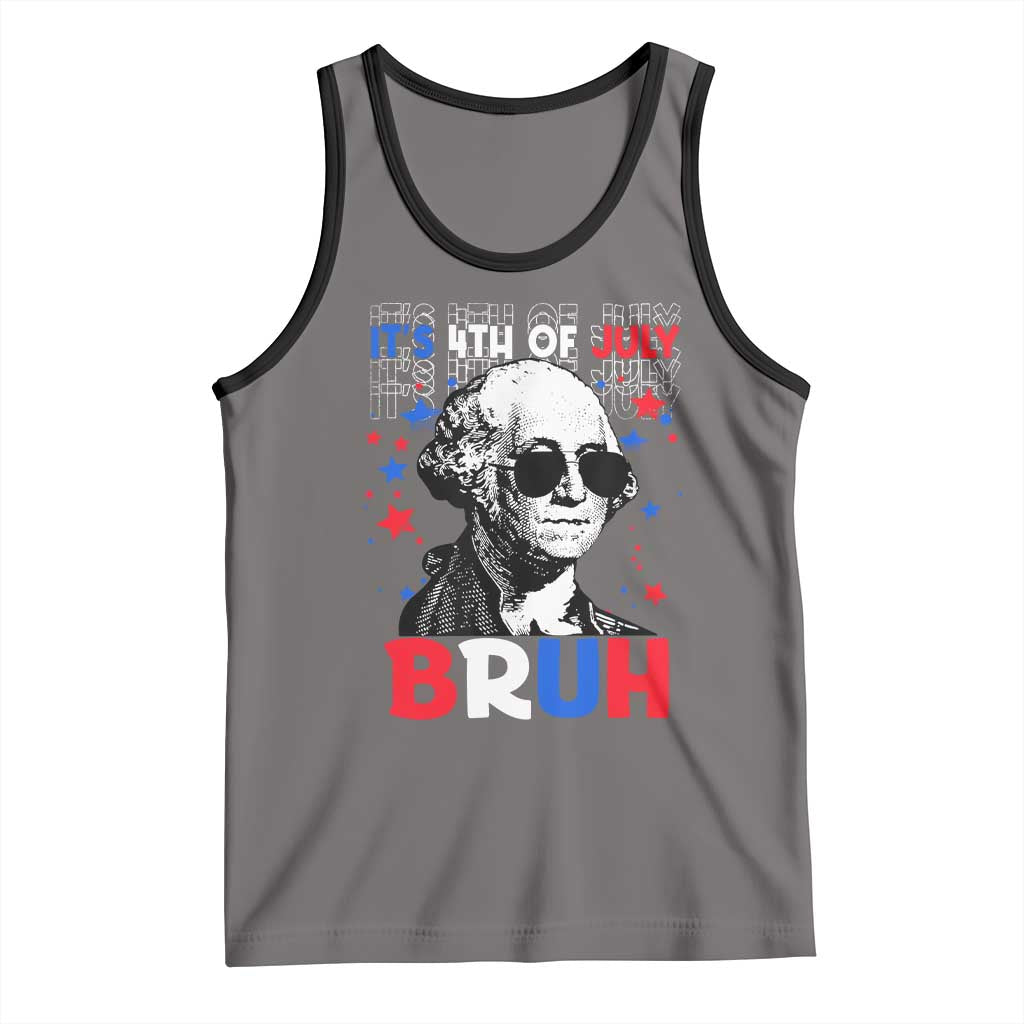4th of July George Washington Bruh Tank Top - Wonder Print Shop