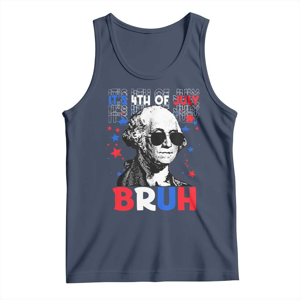 4th of July George Washington Bruh Tank Top - Wonder Print Shop