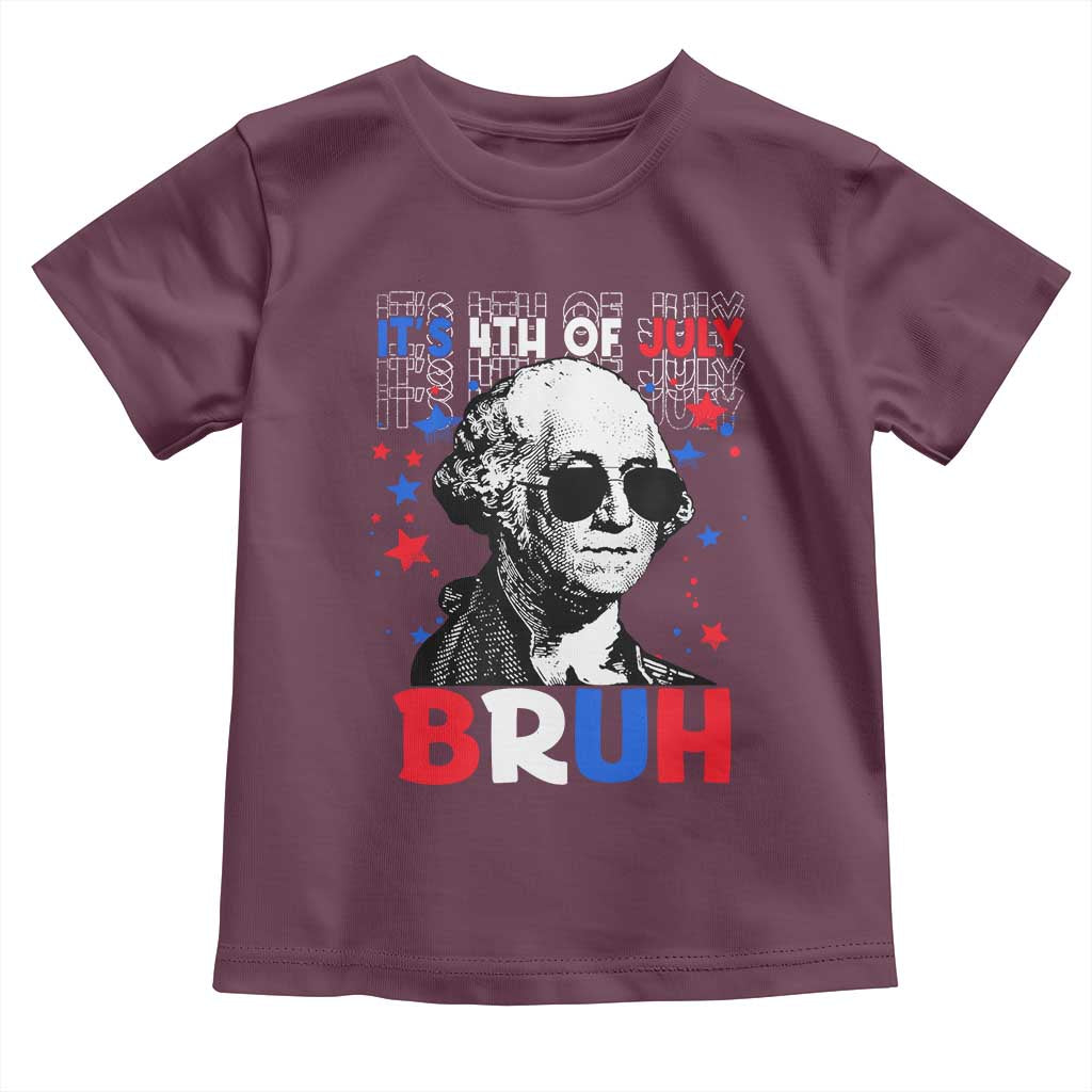 4th of July George Washington Bruh Toddler T Shirt - Wonder Print Shop