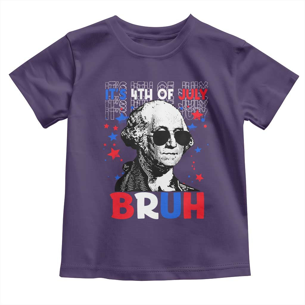 4th of July George Washington Bruh Toddler T Shirt - Wonder Print Shop