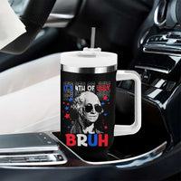 4th of July George Washington Bruh Tumbler With Handle - Wonder Print Shop