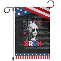 4th of July George Washington Bruh Garden Flag
