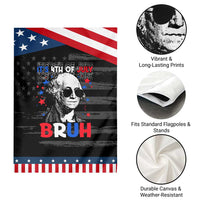 4th of July George Washington Bruh Garden Flag
