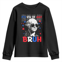 4th of July George Washington Bruh Youth Sweatshirt - Wonder Print Shop