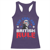 George Washington 4th of July Racerback Tank Top Too Cool For British Rule Red White and Blue - Wonder Print Shop