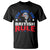 George Washington 4th of July T Shirt Too Cool For British Rule Red White and Blue - Wonder Print Shop