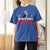 George Washington 4th of July T Shirt For Women Too Cool For British Rule Red White and Blue - Wonder Print Shop