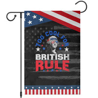George Washington 4th of July Garden Flag Too Cool For British Rule Red White and Blue