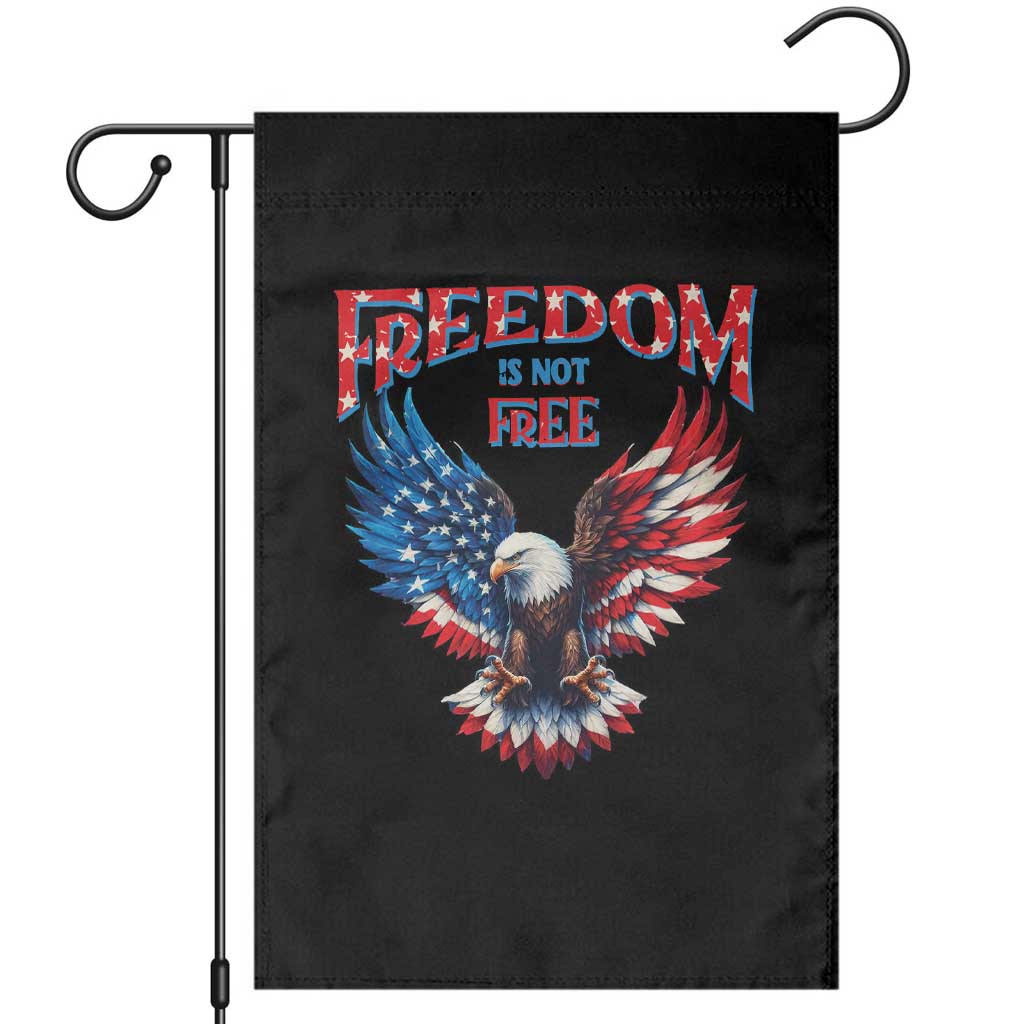 American Flag Bald Eagle Garden Flag Patriotic Eagle 4th of July Freedom Is Not Free - Wonder Print Shop