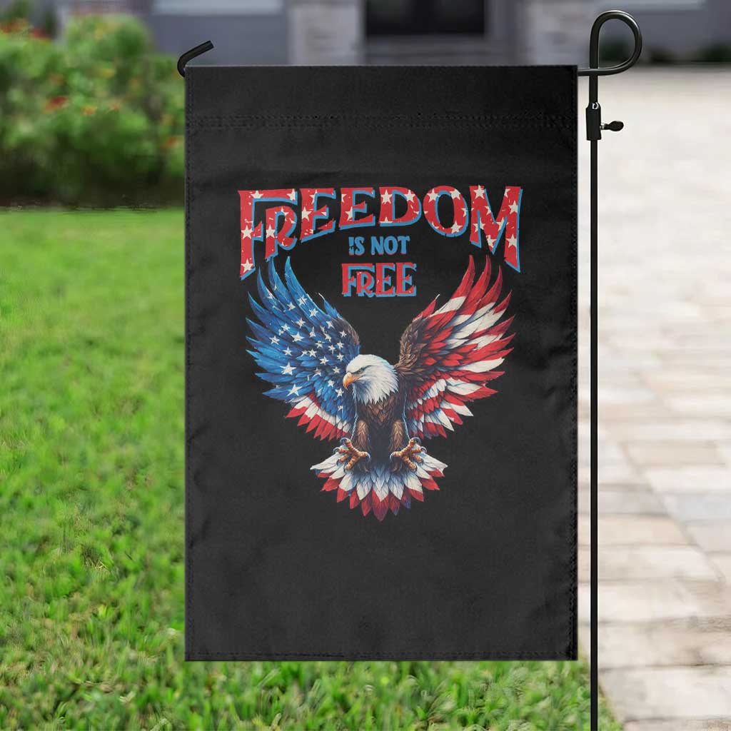 American Flag Bald Eagle Garden Flag Patriotic Eagle 4th of July Freedom Is Not Free - Wonder Print Shop