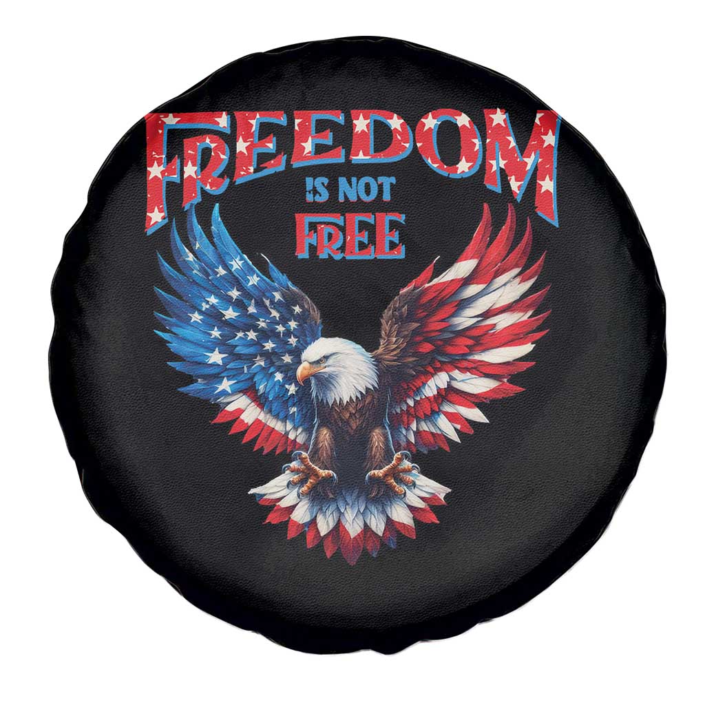 American Flag Bald Eagle Spare Tire Cover Patriotic Eagle 4th of July Freedom Is Not Free - Wonder Print Shop