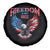 American Flag Bald Eagle Spare Tire Cover Patriotic Eagle 4th of July Freedom Is Not Free - Wonder Print Shop
