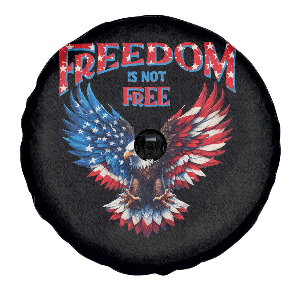 American Flag Bald Eagle Spare Tire Cover Patriotic Eagle 4th of July Freedom Is Not Free - Wonder Print Shop