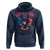 American Flag Bald Eagle Hoodie Patriotic Eagle 4th of July Freedom Is Not Free - Wonder Print Shop