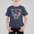 American Flag Bald Eagle T Shirt For Kid Patriotic Eagle 4th of July Freedom Is Not Free - Wonder Print Shop