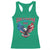 American Flag Bald Eagle Racerback Tank Top Patriotic Eagle 4th of July Freedom Is Not Free - Wonder Print Shop