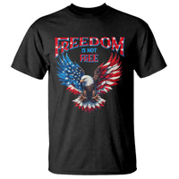 American Flag Bald Eagle T Shirt Patriotic Eagle 4th of July Freedom Is Not Free - Wonder Print Shop