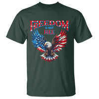 American Flag Bald Eagle T Shirt Patriotic Eagle 4th of July Freedom Is Not Free - Wonder Print Shop