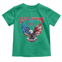 American Flag Bald Eagle Toddler T Shirt Patriotic Eagle 4th of July Freedom Is Not Free - Wonder Print Shop