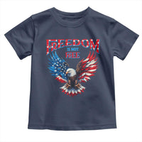 American Flag Bald Eagle Toddler T Shirt Patriotic Eagle 4th of July Freedom Is Not Free - Wonder Print Shop