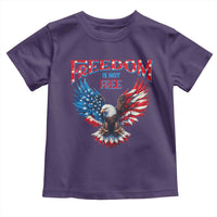 American Flag Bald Eagle Toddler T Shirt Patriotic Eagle 4th of July Freedom Is Not Free - Wonder Print Shop