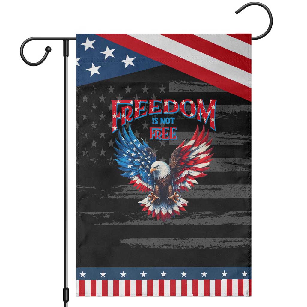 American Flag Bald Eagle Garden Flag Patriotic Eagle 4th of July Freedom Is Not Free