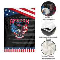 American Flag Bald Eagle Garden Flag Patriotic Eagle 4th of July Freedom Is Not Free