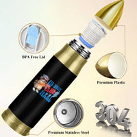 Funny Raccoon 4th of July Bullet Tumbler Red White and Feral Patriotic - Wonder Print Shop