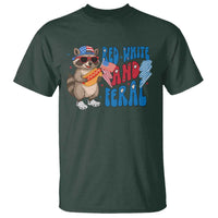 Funny Raccoon 4th of July T Shirt Red White and Feral Patriotic - Wonder Print Shop