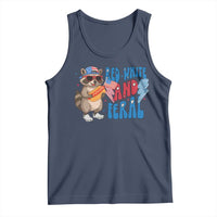 Funny Raccoon 4th of July Tank Top Red White and Feral Patriotic - Wonder Print Shop