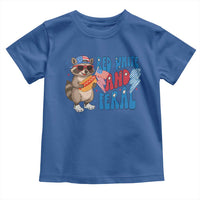 Funny Raccoon 4th of July Toddler T Shirt Red White and Feral Patriotic - Wonder Print Shop
