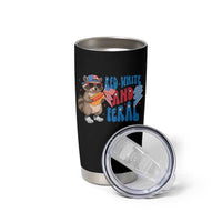 Funny Raccoon 4th of July Tumbler Cup Red White and Feral Patriotic - Wonder Print Shop