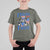 Patriotic Raccoon 4th of July T Shirt For Kid Feral But Free USA Flag - Wonder Print Shop