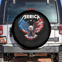 Bald Eagle Merica Spare Tire Cover USA American Flag Patriotic 4th of July - Wonder Print Shop