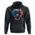 Bald Eagle Merica Hoodie USA American Flag Patriotic 4th of July - Wonder Print Shop