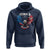 Bald Eagle Merica Hoodie USA American Flag Patriotic 4th of July - Wonder Print Shop