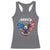Bald Eagle Merica Racerback Tank Top USA American Flag Patriotic 4th of July - Wonder Print Shop