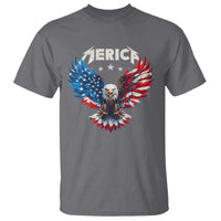 Bald Eagle Merica T Shirt USA American Flag Patriotic 4th of July - Wonder Print Shop