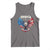 Bald Eagle Merica Tank Top USA American Flag Patriotic 4th of July - Wonder Print Shop