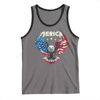 Bald Eagle Merica Tank Top USA American Flag Patriotic 4th of July - Wonder Print Shop
