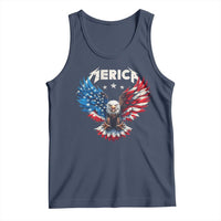 Bald Eagle Merica Tank Top USA American Flag Patriotic 4th of July - Wonder Print Shop