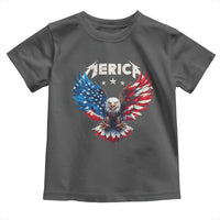 Bald Eagle Merica Toddler T Shirt USA American Flag Patriotic 4th of July - Wonder Print Shop