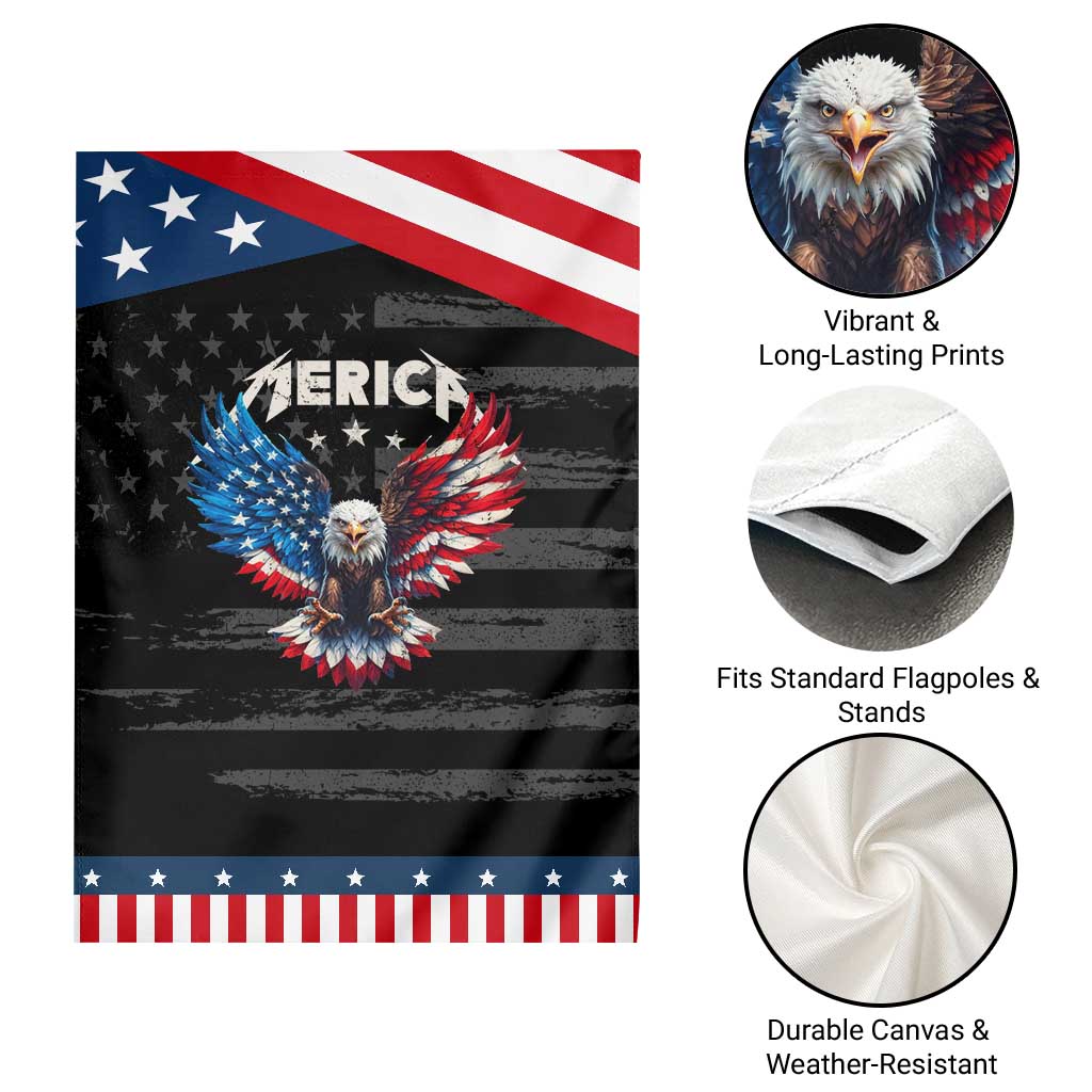 Bald Eagle Merica Garden Flag USA American Flag Patriotic 4th of July