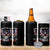 Land of the Free Because of the Brave 4 in 1 Can Cooler Tumbler American Flag Patriotic Eagle 4th of July - Wonder Print Shop