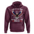 Land of the Free Because of the Brave Hoodie American Flag Patriotic Eagle 4th of July - Wonder Print Shop