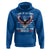 Land of the Free Because of the Brave Hoodie American Flag Patriotic Eagle 4th of July - Wonder Print Shop