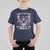 Land of the Free Because of the Brave T Shirt For Kid American Flag Patriotic Eagle 4th of July - Wonder Print Shop