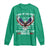 Land of the Free Because of the Brave Long Sleeve Shirt American Flag Patriotic Eagle 4th of July - Wonder Print Shop