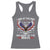 Land of the Free Because of the Brave Racerback Tank Top American Flag Patriotic Eagle 4th of July - Wonder Print Shop